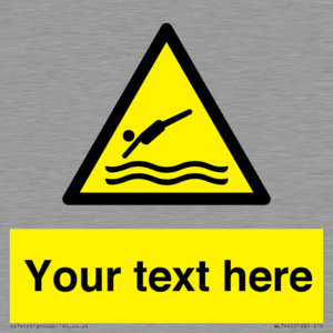 Custom Warning diving area